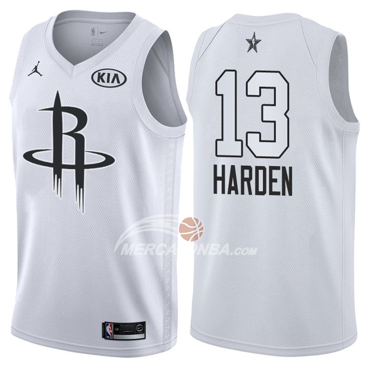 Maglia NBA James Harden All Star 2018 Houston Rockets Bianco